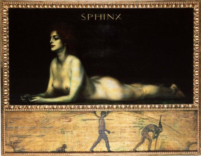Wikioo.org – La Enciclopedia de las Bellas Artes - Pintura, Obras de arte de Franz Von Stuck - Sphinx