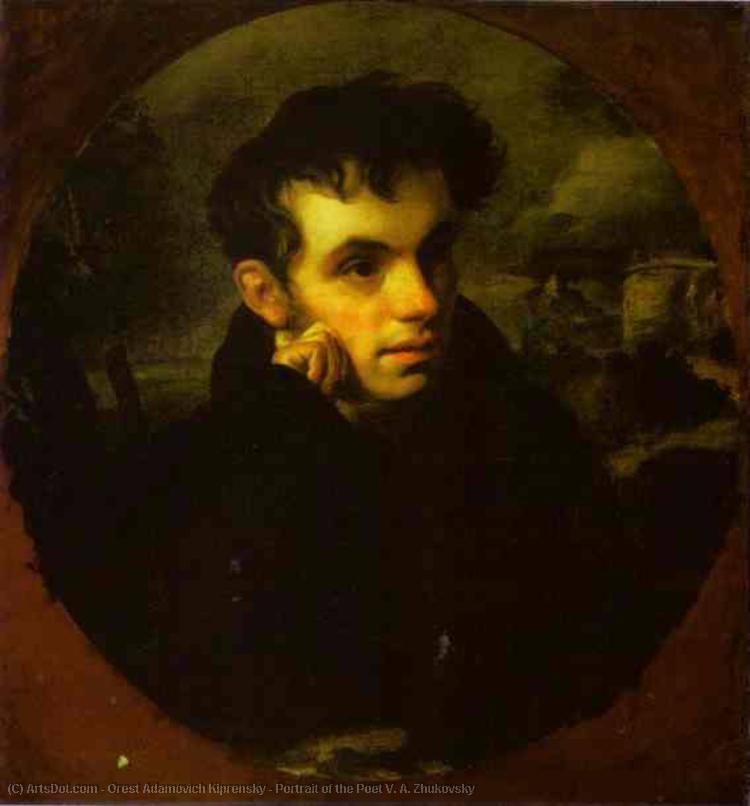WikiOO.org - Encyclopedia of Fine Arts - Lukisan, Artwork Orest Adamovich Kiprensky - Portrait of the Poet V. A. Zhukovsky