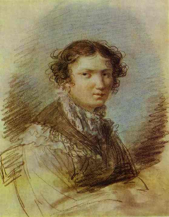 Wikioo.org - The Encyclopedia of Fine Arts - Painting, Artwork by Orest Adamovich Kiprensky - Portrait of V. A. Tomilova