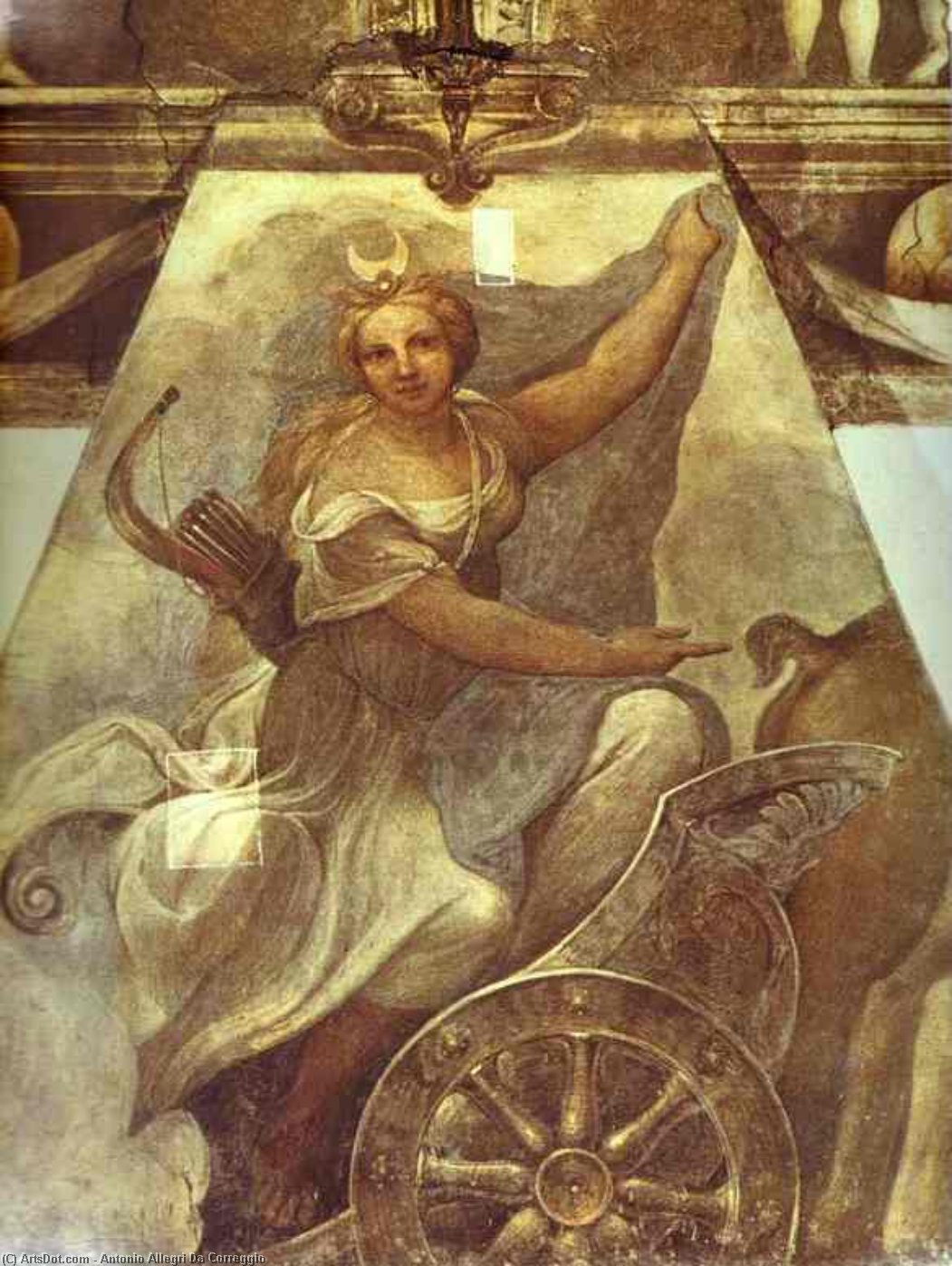 WikiOO.org - 百科事典 - 絵画、アートワーク Antonio Allegri Da Correggio - ダイアナ