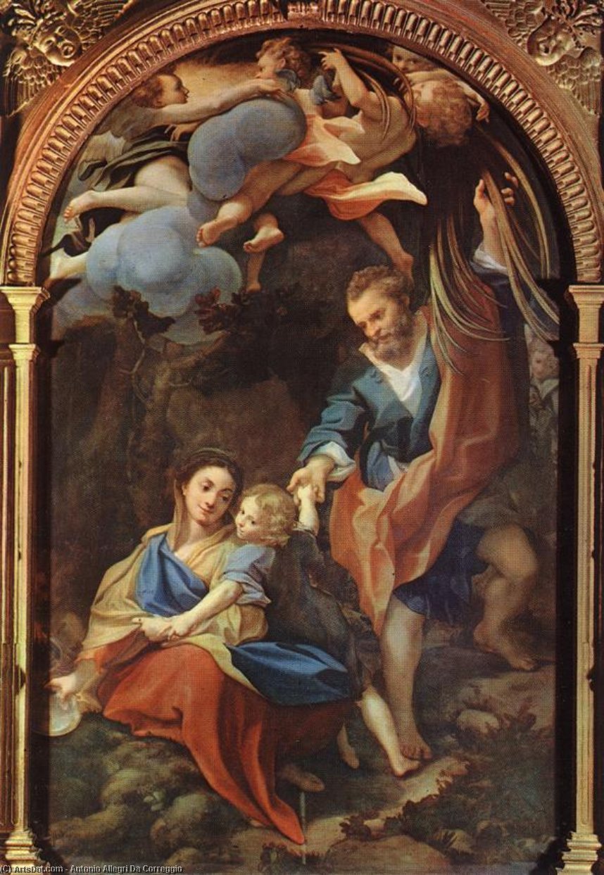 Wikioo.org - The Encyclopedia of Fine Arts - Painting, Artwork by Antonio Allegri Da Correggio - Madonna della Scodella