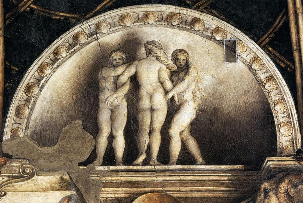 WikiOO.org - Εγκυκλοπαίδεια Καλών Τεχνών - Ζωγραφική, έργα τέχνης Antonio Allegri Da Correggio - Three Graces