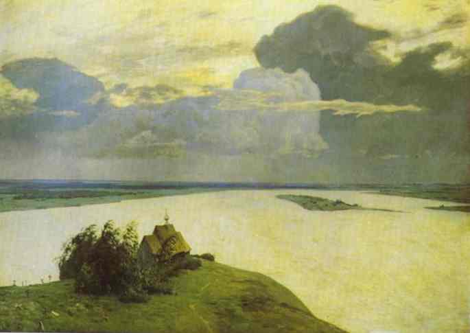 Wikioo.org - The Encyclopedia of Fine Arts - Painting, Artwork by Isaak Ilyich Levitan - Above the Eternal Peace
