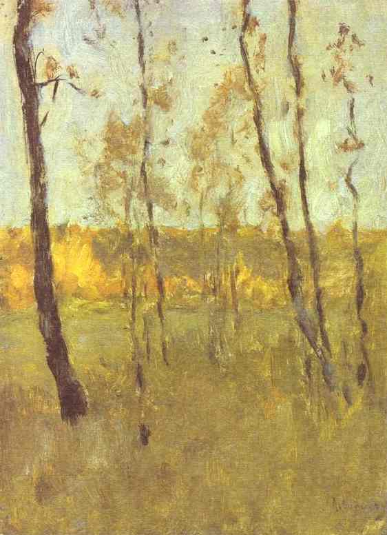 Wikioo.org - The Encyclopedia of Fine Arts - Painting, Artwork by Isaak Ilyich Levitan - Autumn - Study