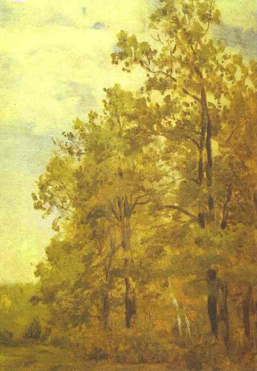 Wikioo.org – La Enciclopedia de las Bellas Artes - Pintura, Obras de arte de Isaak Ilyich Levitan - borde a bosque estudio