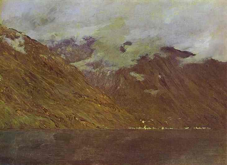 WikiOO.org - Εγκυκλοπαίδεια Καλών Τεχνών - Ζωγραφική, έργα τέχνης Isaak Ilyich Levitan - Lake Como