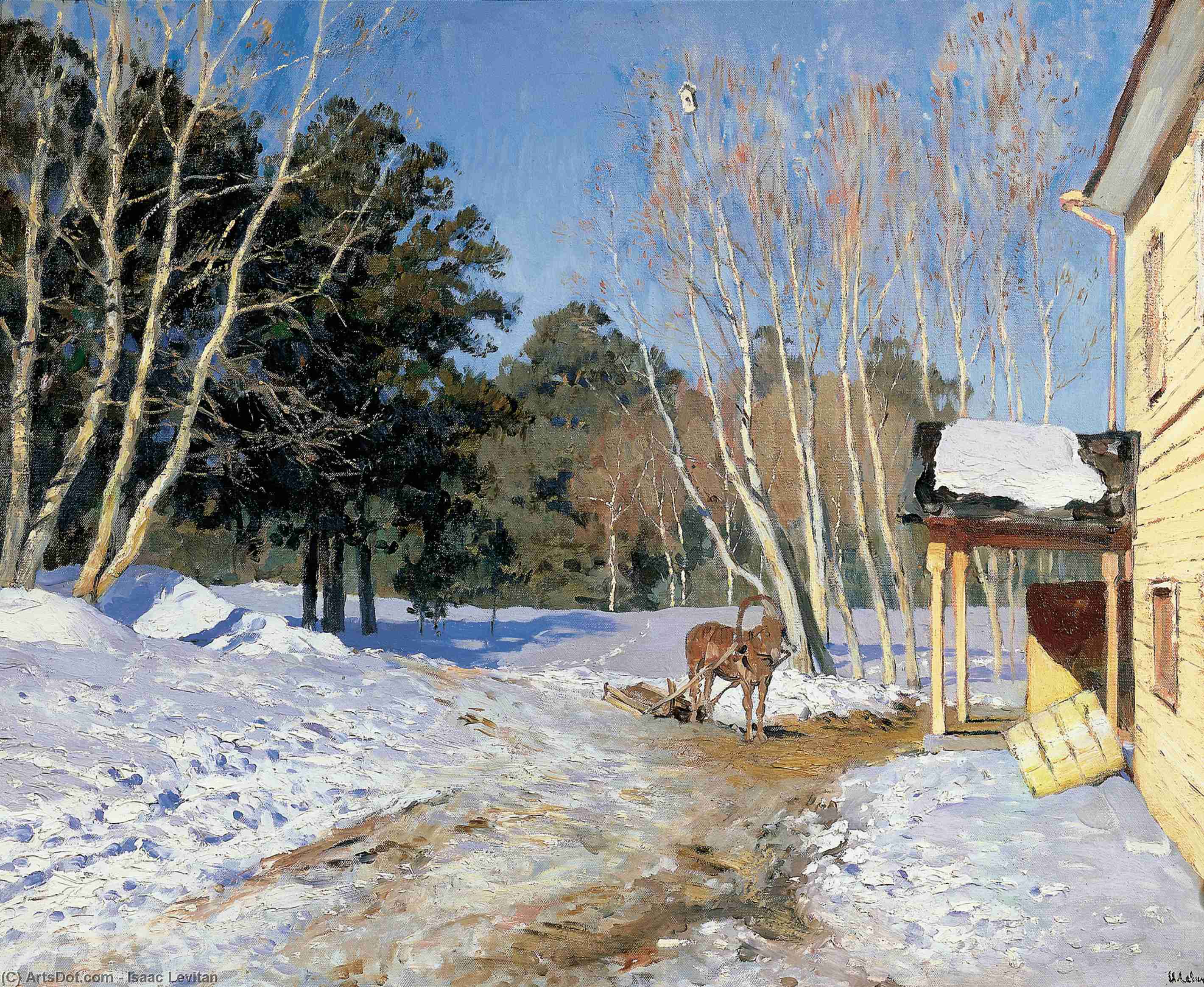 Wikioo.org - The Encyclopedia of Fine Arts - Painting, Artwork by Isaak Ilyich Levitan - March