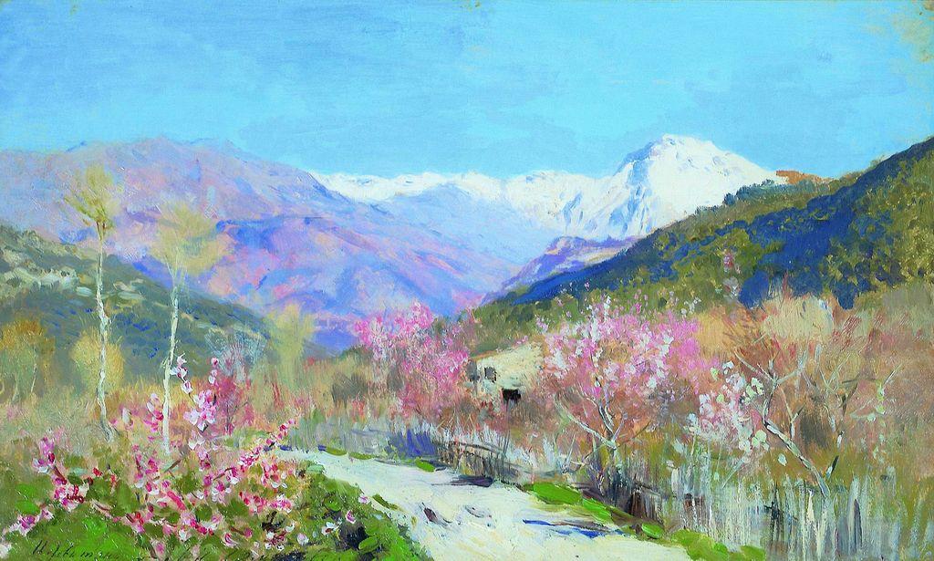 Wikioo.org - The Encyclopedia of Fine Arts - Painting, Artwork by Isaak Ilyich Levitan - Spring in Italy