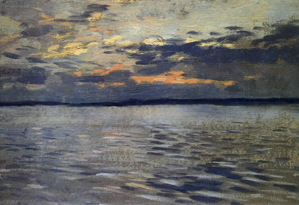 Wikioo.org - The Encyclopedia of Fine Arts - Painting, Artwork by Isaak Ilyich Levitan - The Lake. Eventide.