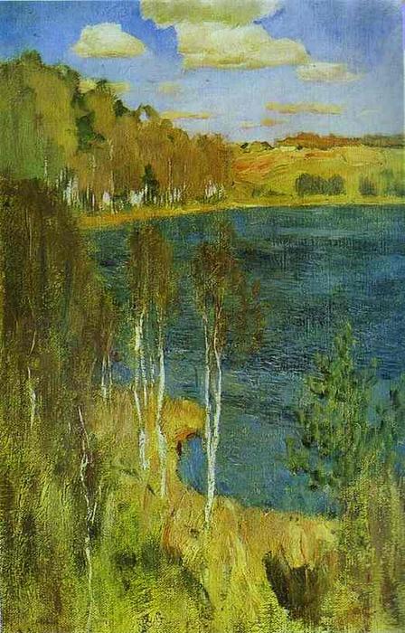 Wikioo.org - The Encyclopedia of Fine Arts - Painting, Artwork by Isaak Ilyich Levitan - The Lake