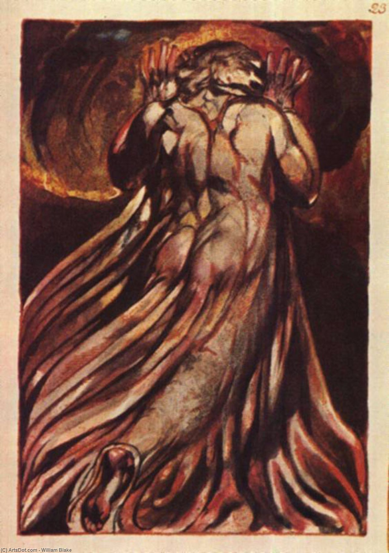 Wikioo.org - The Encyclopedia of Fine Arts - Painting, Artwork by William Blake - The Book of Urizen