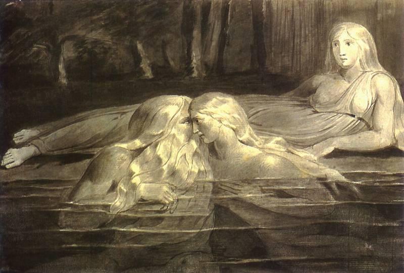 WikiOO.org - 百科事典 - 絵画、アートワーク William Blake - Tiriel , プレート 2