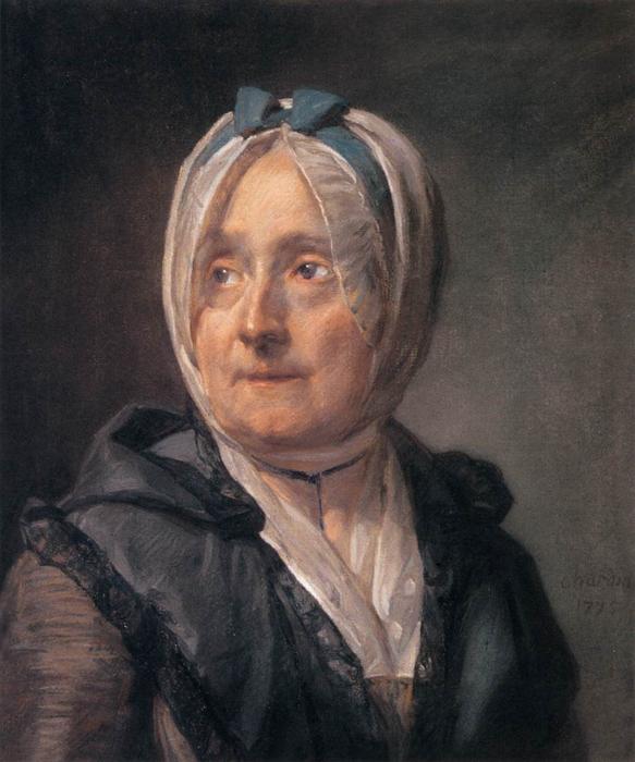 WikiOO.org - دایره المعارف هنرهای زیبا - نقاشی، آثار هنری Jean-Baptiste Simeon Chardin - Madame Chardin