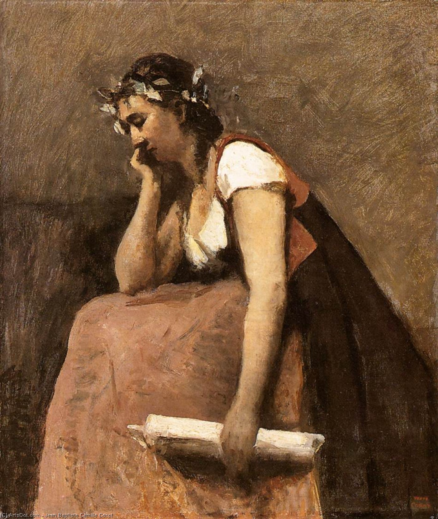 Wikioo.org - The Encyclopedia of Fine Arts - Painting, Artwork by Jean Baptiste Camille Corot - Poetry