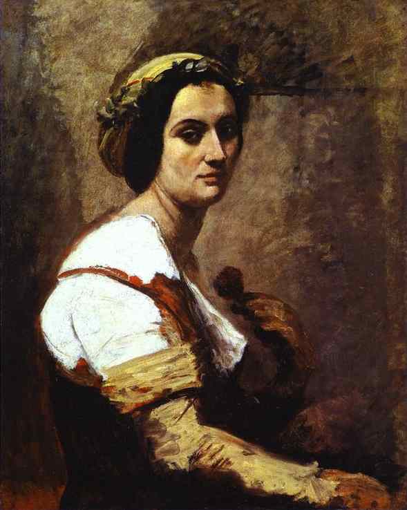 Wikioo.org - Encyklopedia Sztuk Pięknych - Malarstwo, Grafika Jean Baptiste Camille Corot - Sibylle
