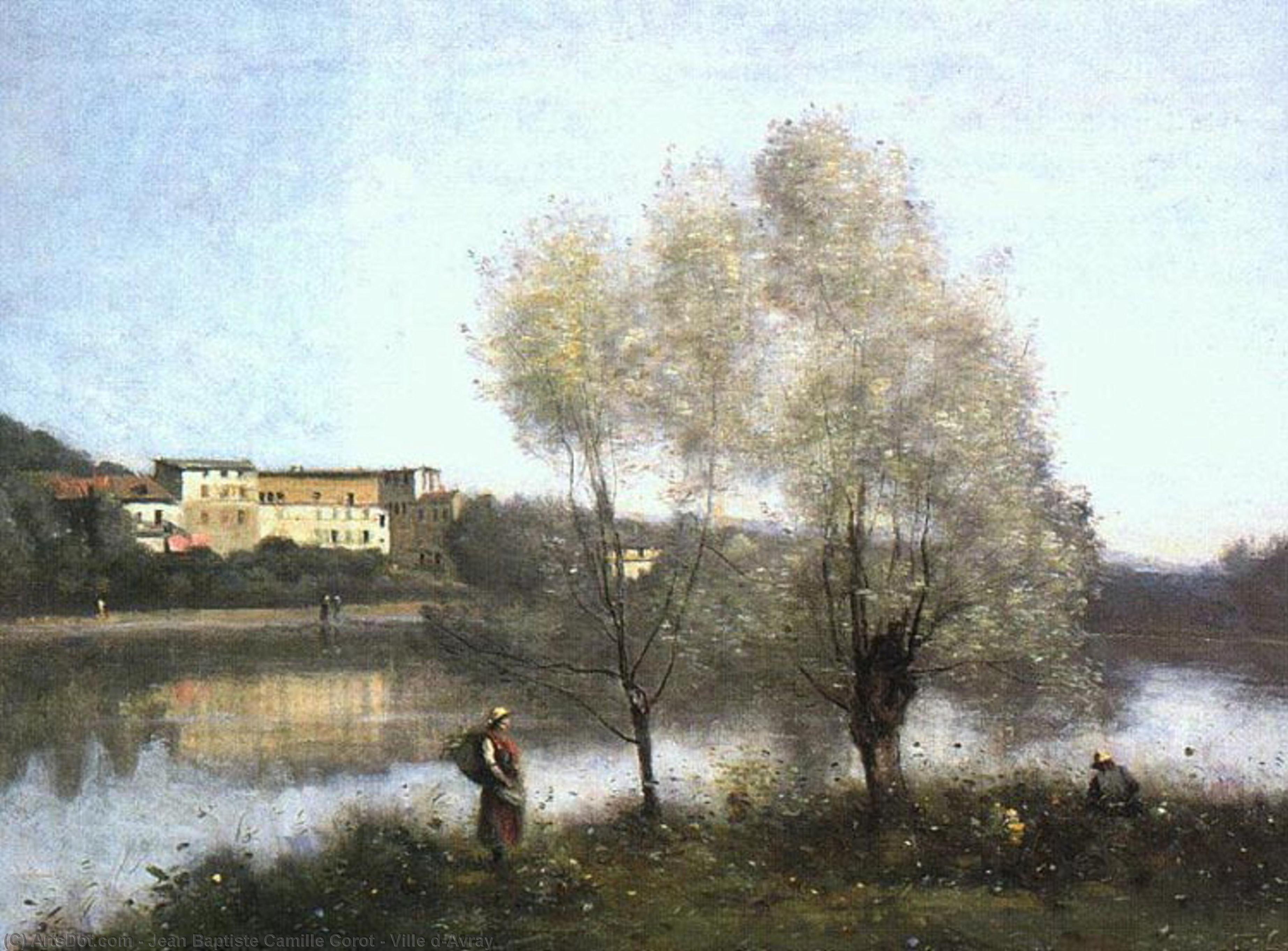 WikiOO.org - Encyclopedia of Fine Arts - Maalaus, taideteos Jean Baptiste Camille Corot - Ville d’Avray