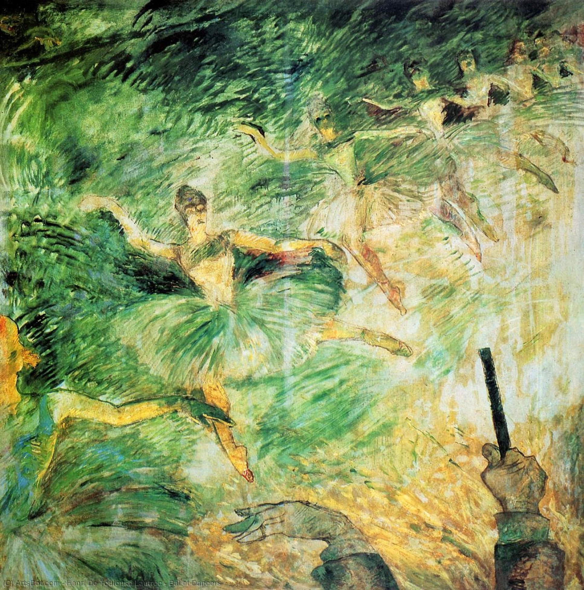 WikiOO.org - Encyclopedia of Fine Arts - Festés, Grafika Henri De Toulouse Lautrec - Ballet Dancers