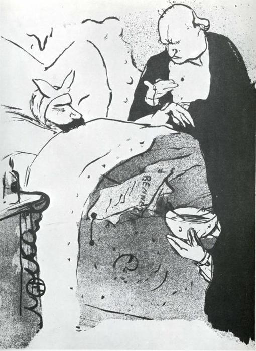Wikioo.org - สารานุกรมวิจิตรศิลป์ - จิตรกรรม Henri De Toulouse Lautrec - Carnot Malade