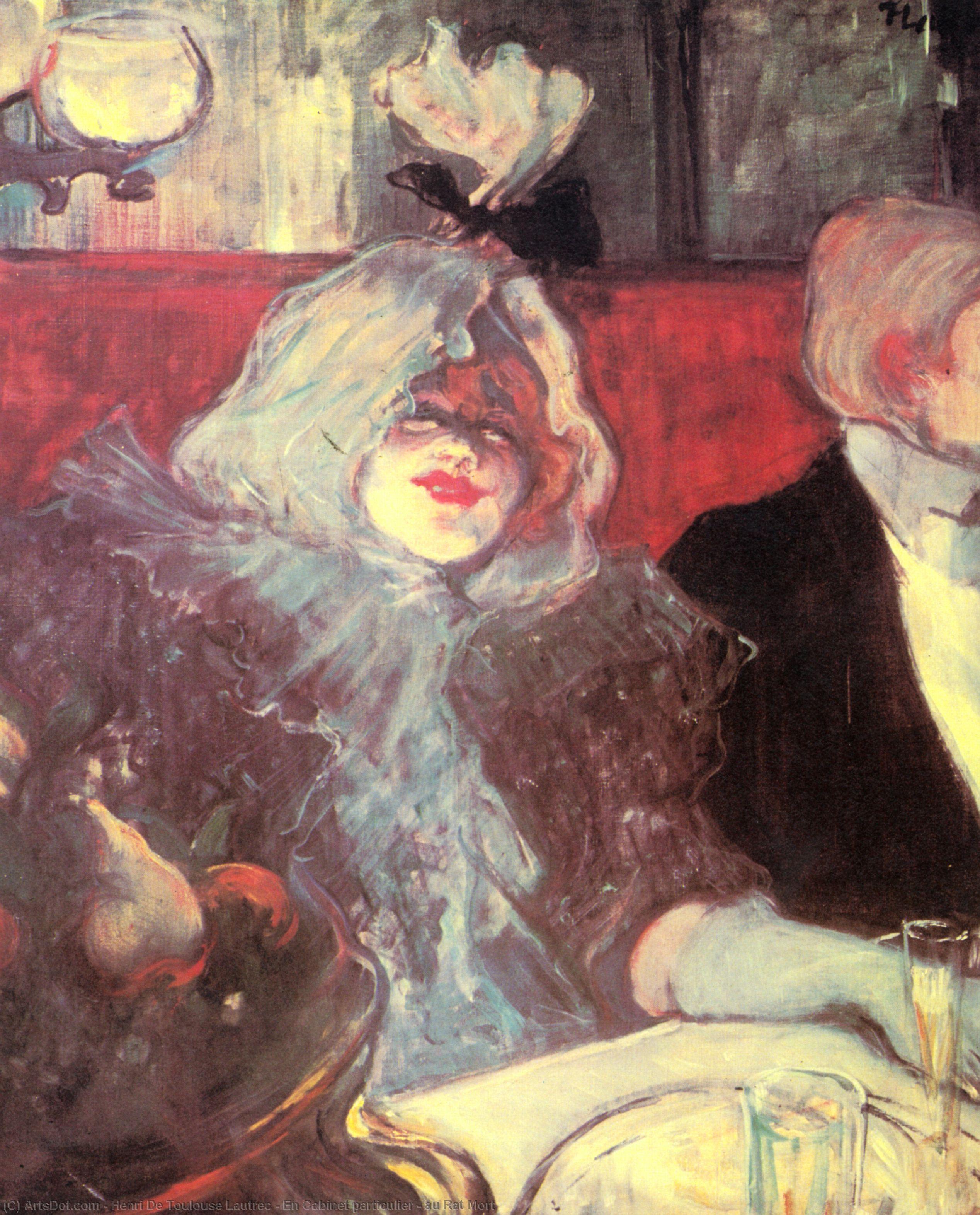 Wikioo.org – L'Enciclopedia delle Belle Arti - Pittura, Opere di Henri De Toulouse Lautrec - It Cabinet particulier - au Topo Mort