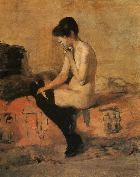 Wikioo.org - The Encyclopedia of Fine Arts - Painting, Artwork by Henri De Toulouse Lautrec - Etude de nu
