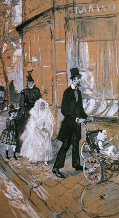 WikiOO.org - Encyclopedia of Fine Arts - Malba, Artwork Henri De Toulouse Lautrec - First Communion Day