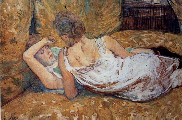 Wikioo.org – L'Encyclopédie des Beaux Arts - Peinture, Oeuvre de Henri De Toulouse Lautrec - Les Deux amies