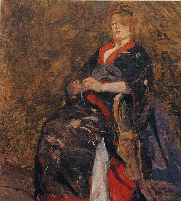 Wikioo.org - The Encyclopedia of Fine Arts - Painting, Artwork by Henri De Toulouse Lautrec - Mme Lili Grenier