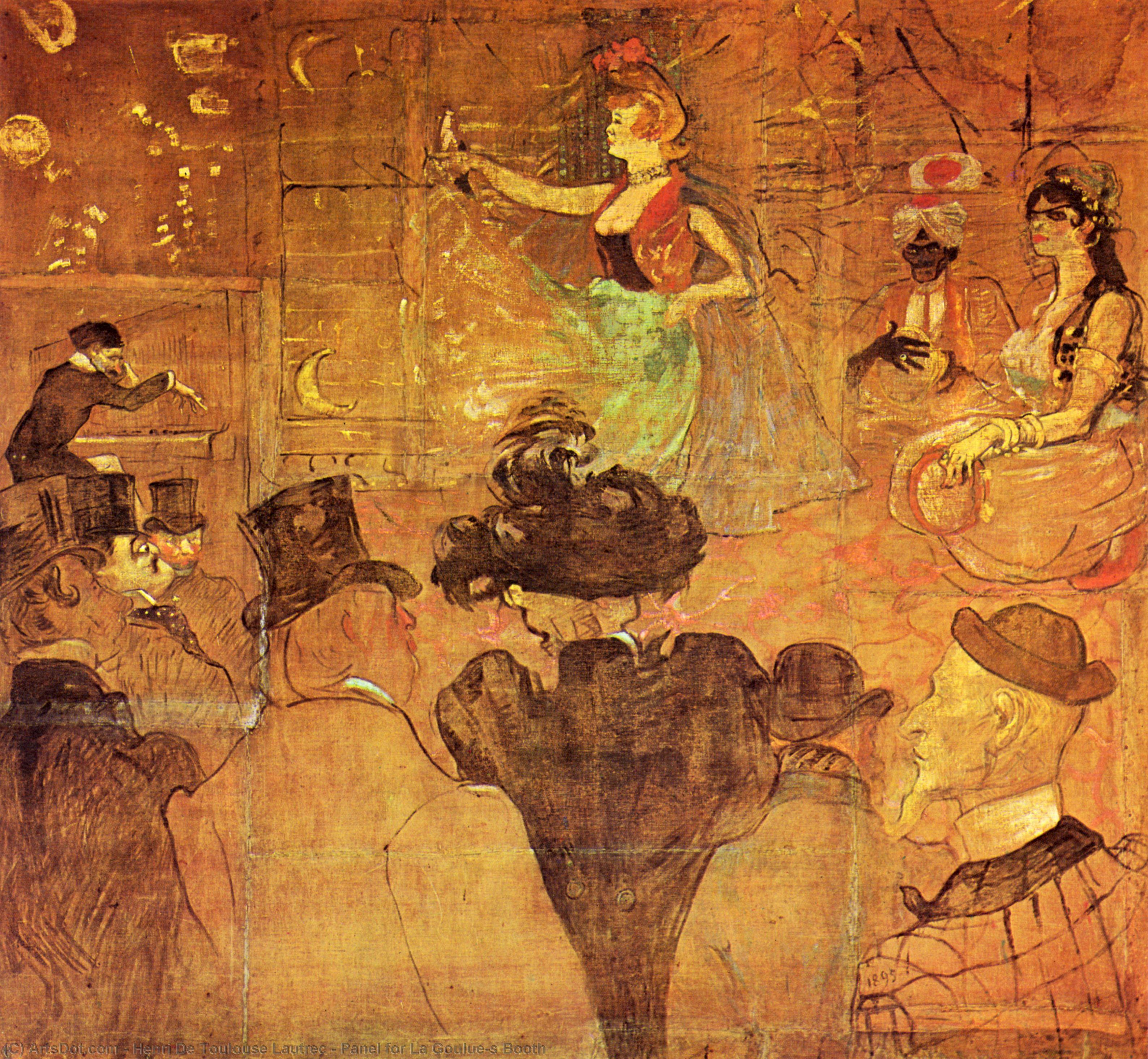 WikiOO.org - Енциклопедія образотворчого мистецтва - Живопис, Картини
 Henri De Toulouse Lautrec - Panel for La Goulue's Booth