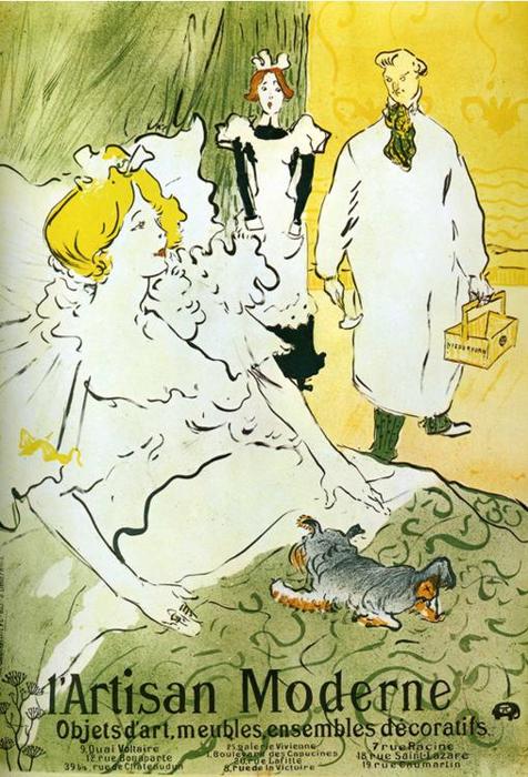 WikiOO.org - Encyclopedia of Fine Arts - Maleri, Artwork Henri De Toulouse Lautrec - Qui, l'Ártisan Modern