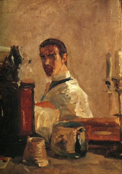 Wikioo.org – La Enciclopedia de las Bellas Artes - Pintura, Obras de arte de Henri De Toulouse Lautrec - Self-Portrait1