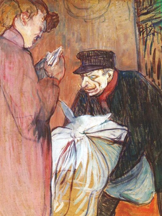 Wikioo.org – L'Encyclopédie des Beaux Arts - Peinture, Oeuvre de Henri De Toulouse Lautrec - Le Bordel Blanchisseur