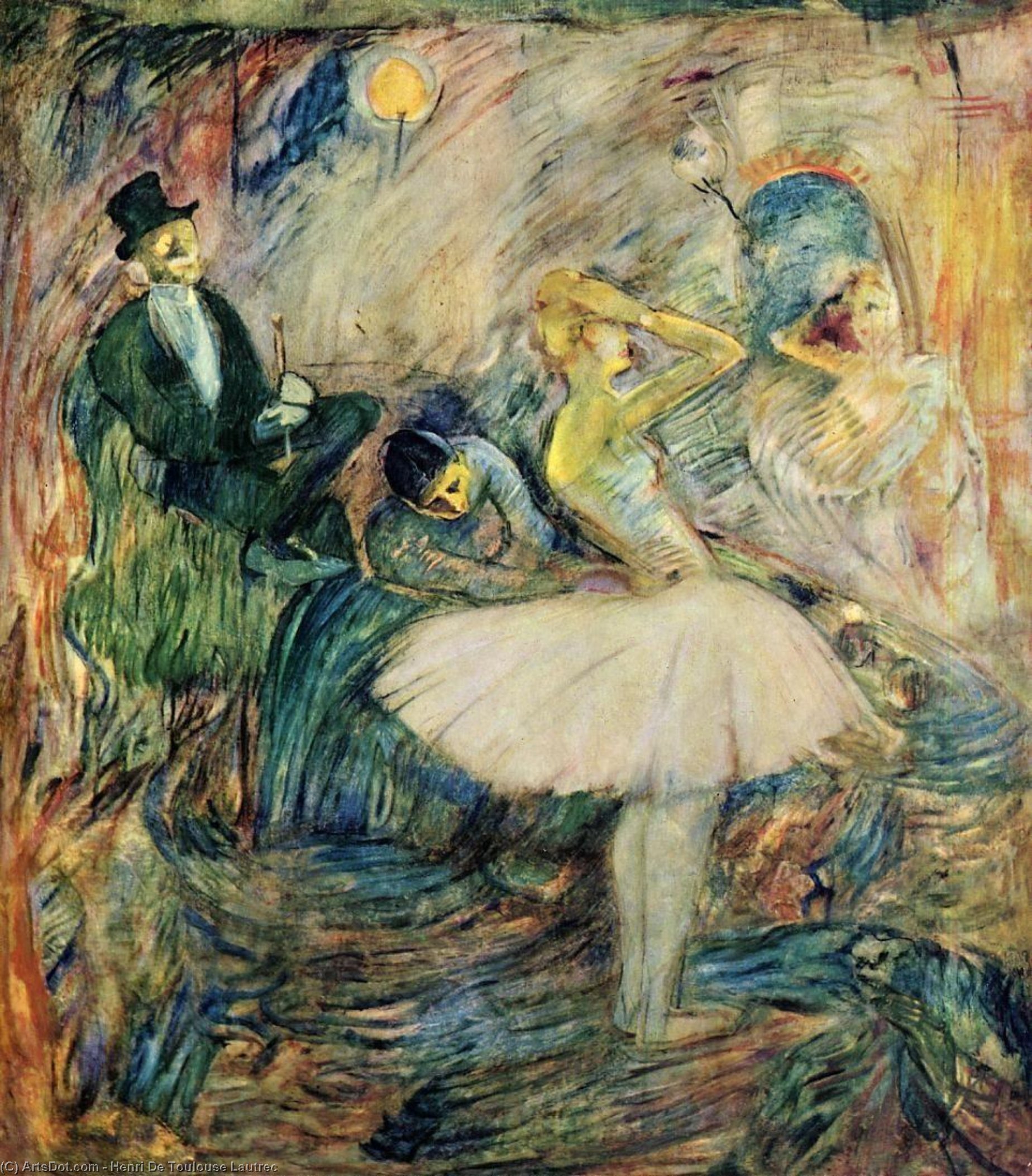 Wikioo.org - The Encyclopedia of Fine Arts - Painting, Artwork by Henri De Toulouse Lautrec - The Dancer in Her Dressing Room