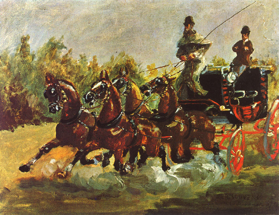 Wikioo.org - Die Enzyklopädie bildender Kunst - Malerei, Kunstwerk von Henri De Toulouse Lautrec - der vier-in-hand