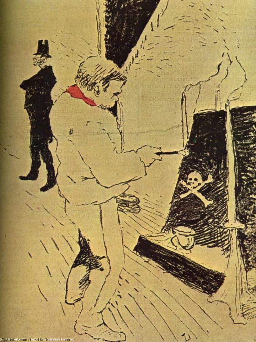 WikiOO.org - אנציקלופדיה לאמנויות יפות - ציור, יצירות אמנות Henri De Toulouse Lautrec - The Last Drop