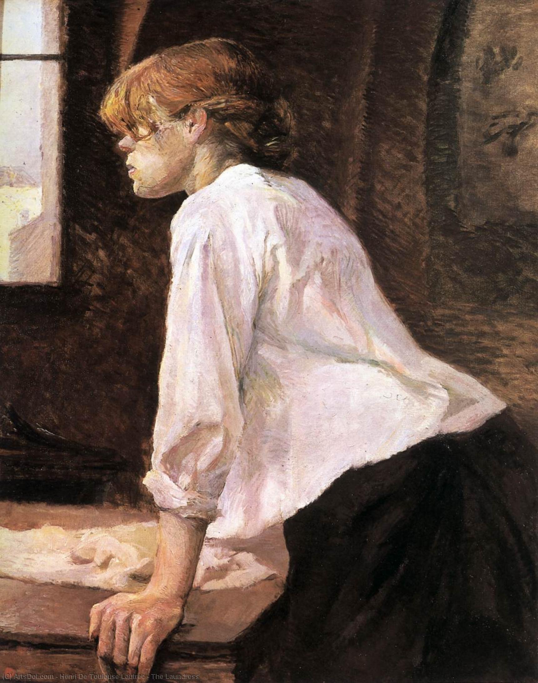 Wikioo.org - The Encyclopedia of Fine Arts - Painting, Artwork by Henri De Toulouse Lautrec - The Laundress