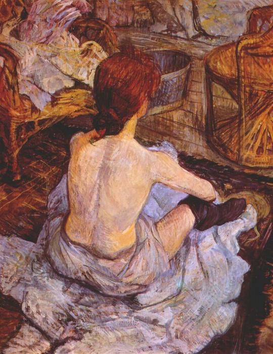 Wikioo.org - Bách khoa toàn thư về mỹ thuật - Vẽ tranh, Tác phẩm nghệ thuật Henri De Toulouse Lautrec - The Toilette
