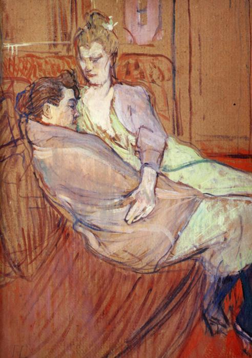 WikiOO.org - Encyclopedia of Fine Arts - Maleri, Artwork Henri De Toulouse Lautrec - The Two Friends