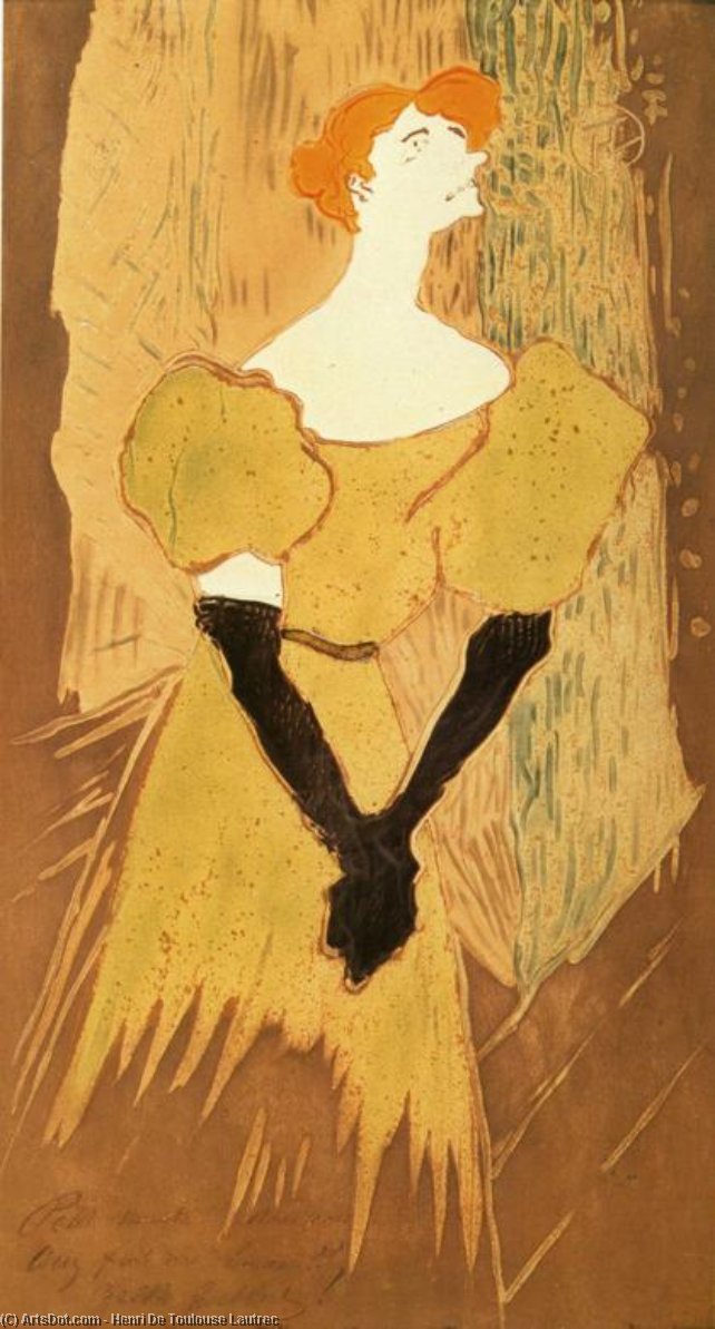 WikiOO.org - 백과 사전 - 회화, 삽화 Henri De Toulouse Lautrec - Yvette Guilbert1
