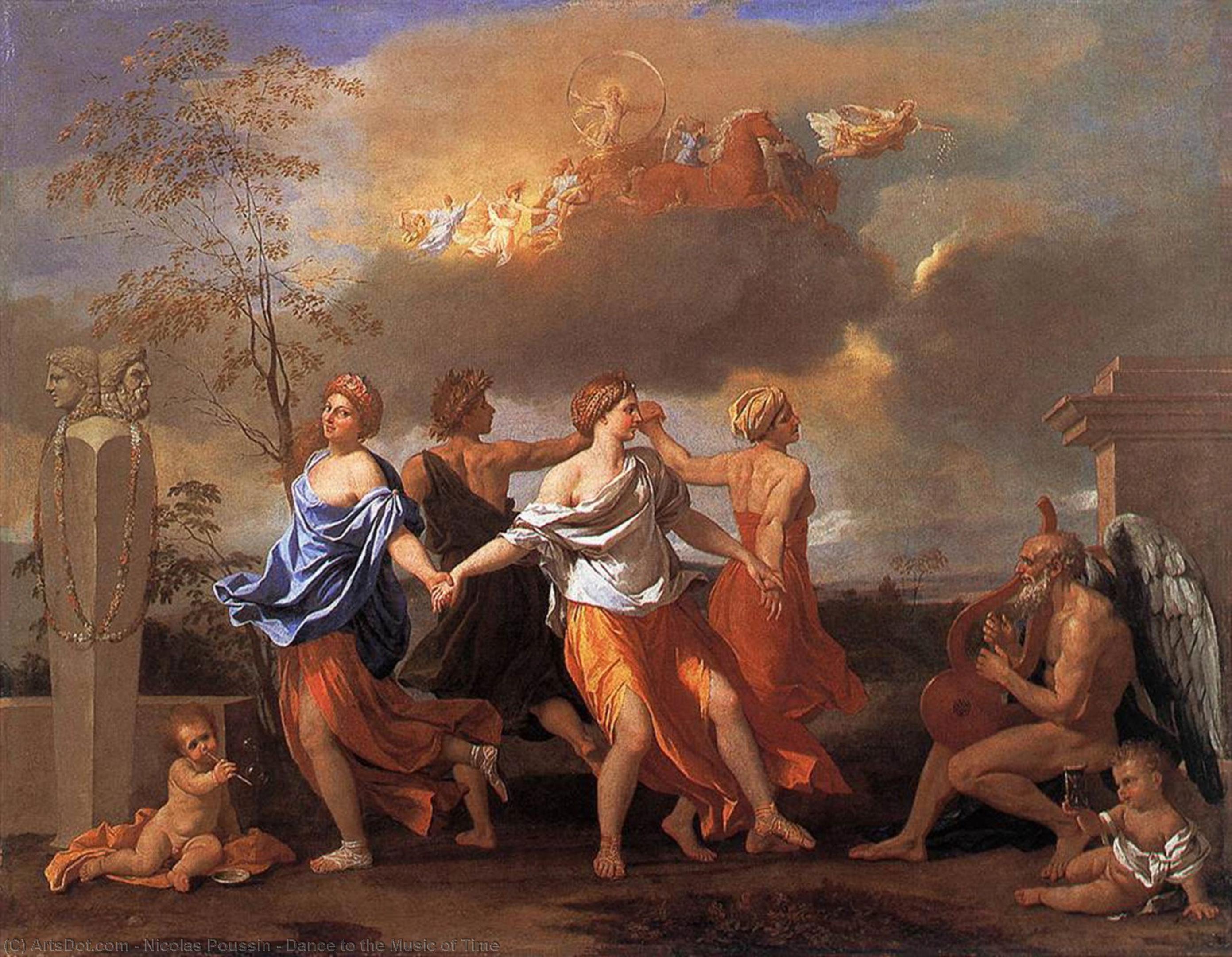 Wikioo.org – L'Enciclopedia delle Belle Arti - Pittura, Opere di Nicolas Poussin - danza al musica di tempo