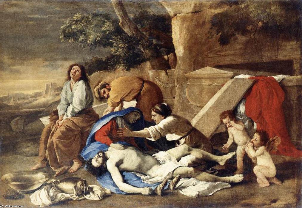 Wikioo.org – L'Encyclopédie des Beaux Arts - Peinture, Oeuvre de Nicolas Poussin - lamentation au cours de la corps du christ