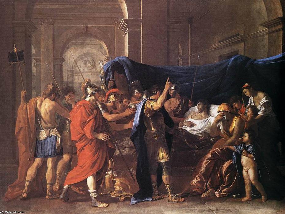Wikioo.org - The Encyclopedia of Fine Arts - Painting, Artwork by Nicolas Poussin - The Death of Germanicus