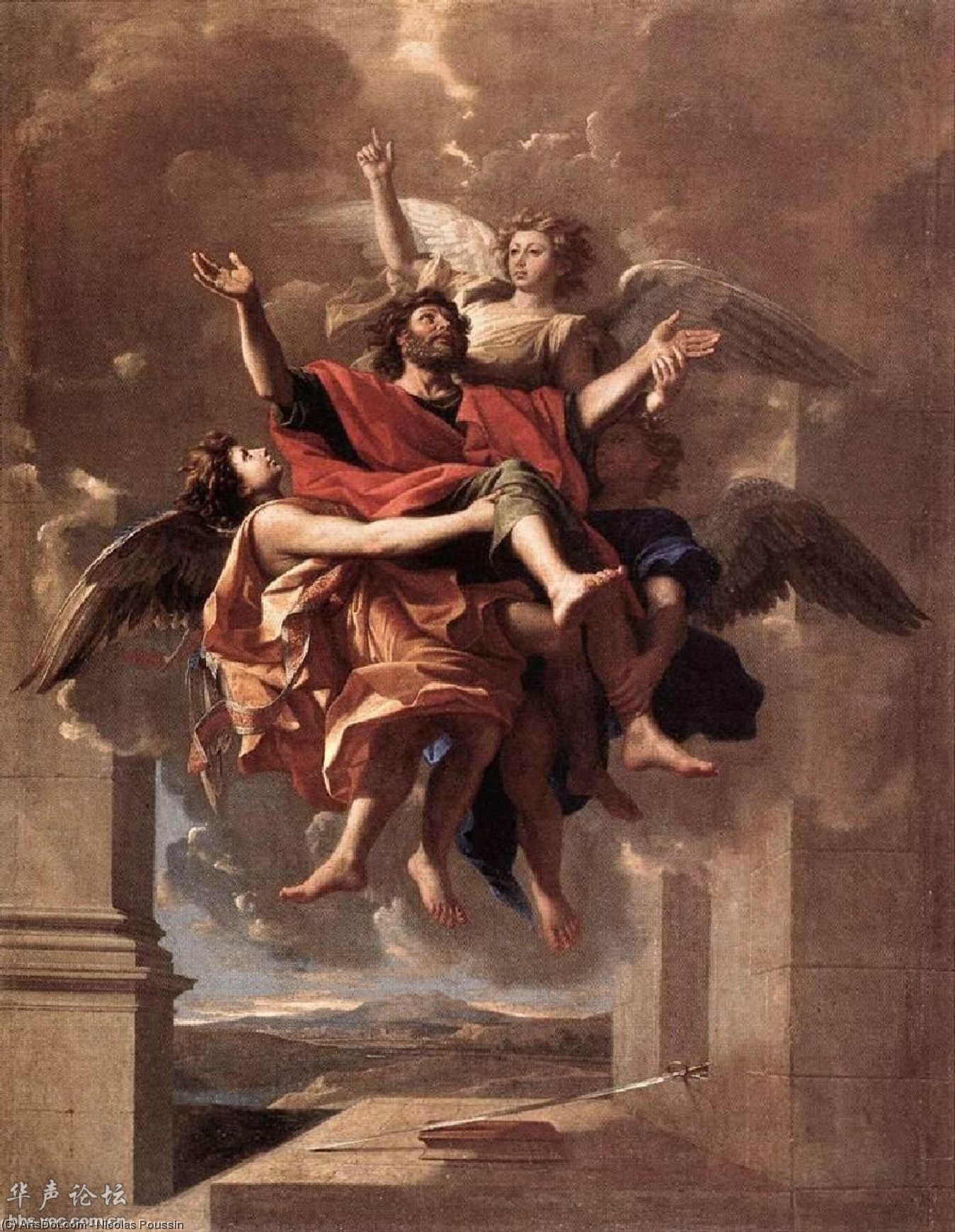 Wikioo.org - Encyklopedia Sztuk Pięknych - Malarstwo, Grafika Nicolas Poussin - The Ecstasy of St. Paul