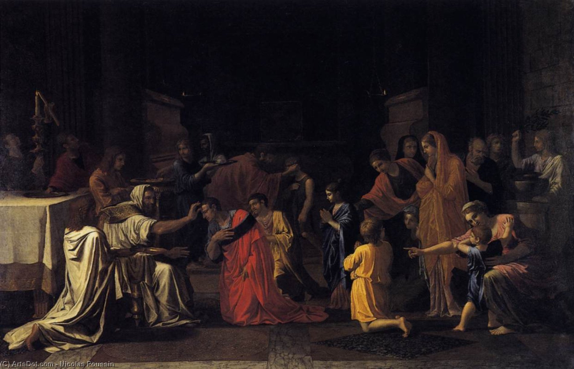 WikiOO.org - Encyclopedia of Fine Arts - Maleri, Artwork Nicolas Poussin - The Seven Sacraments, Confirmation