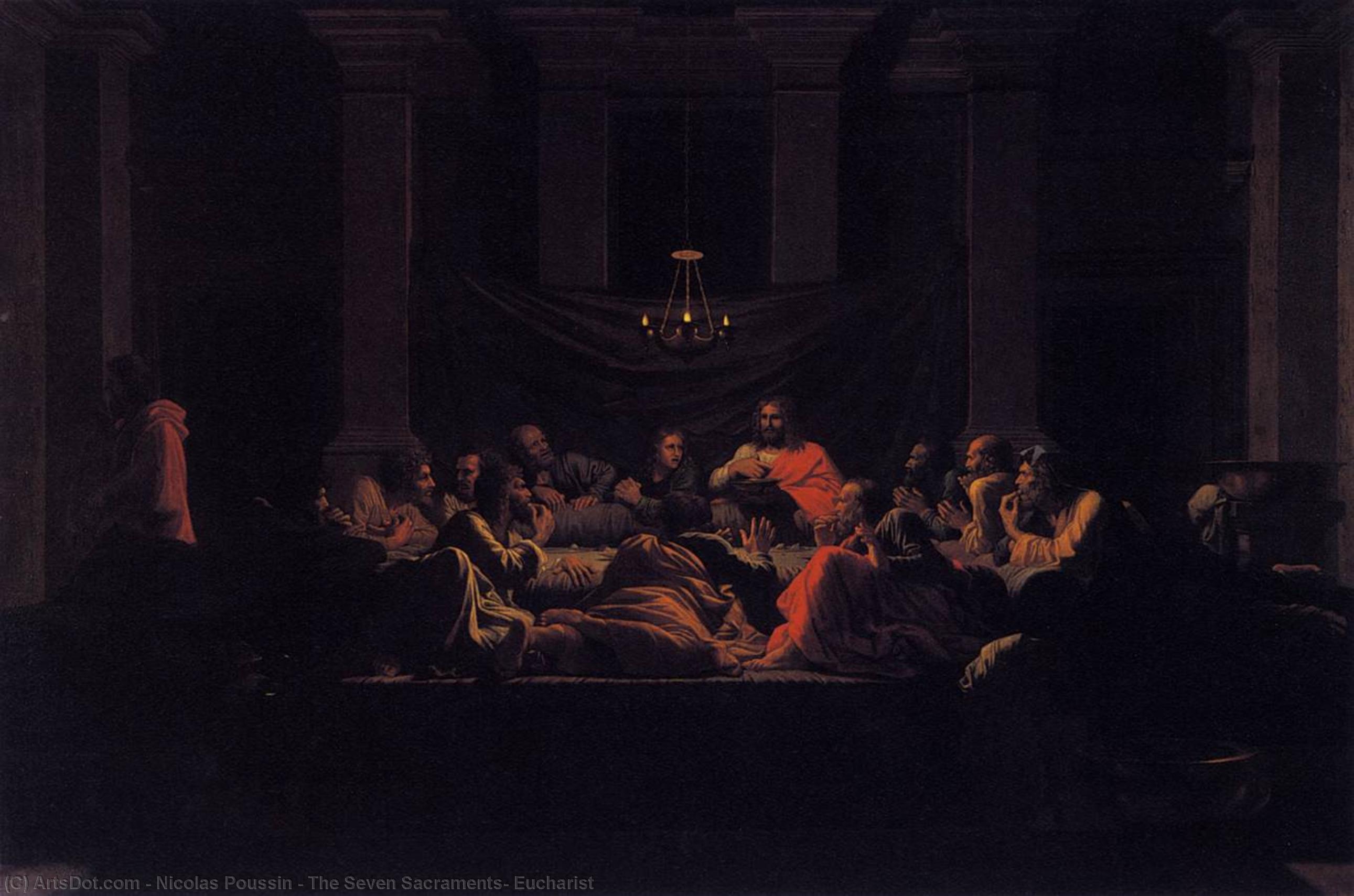 Wikioo.org - The Encyclopedia of Fine Arts - Painting, Artwork by Nicolas Poussin - The Seven Sacraments, Eucharist