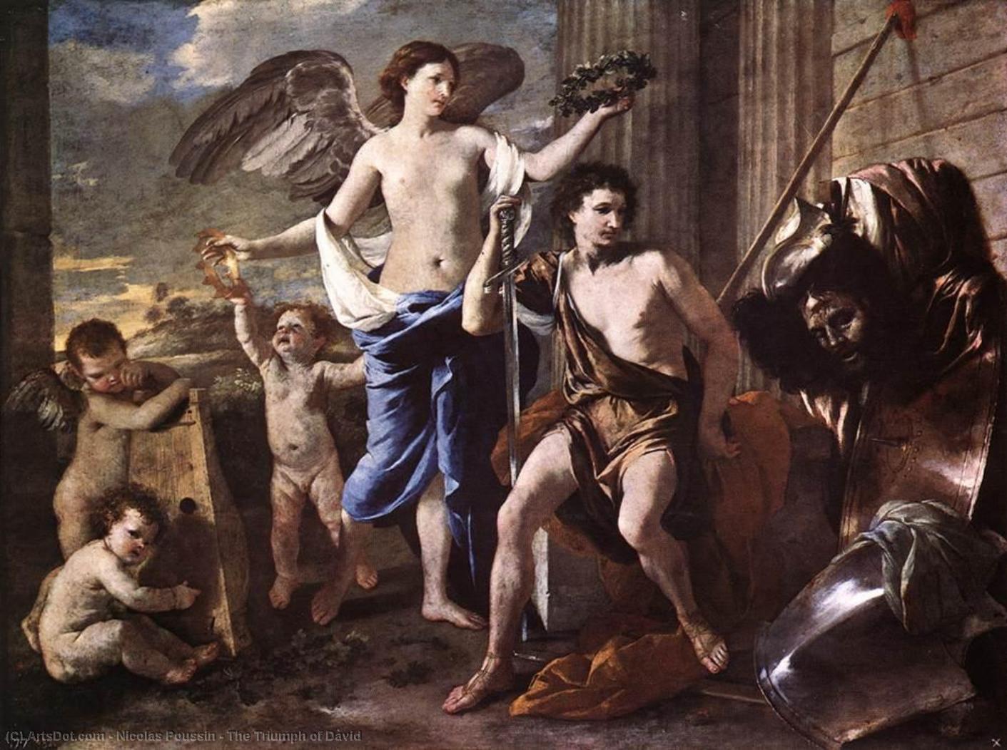 Wikioo.org – L'Encyclopédie des Beaux Arts - Peinture, Oeuvre de Nicolas Poussin - le triumph des david