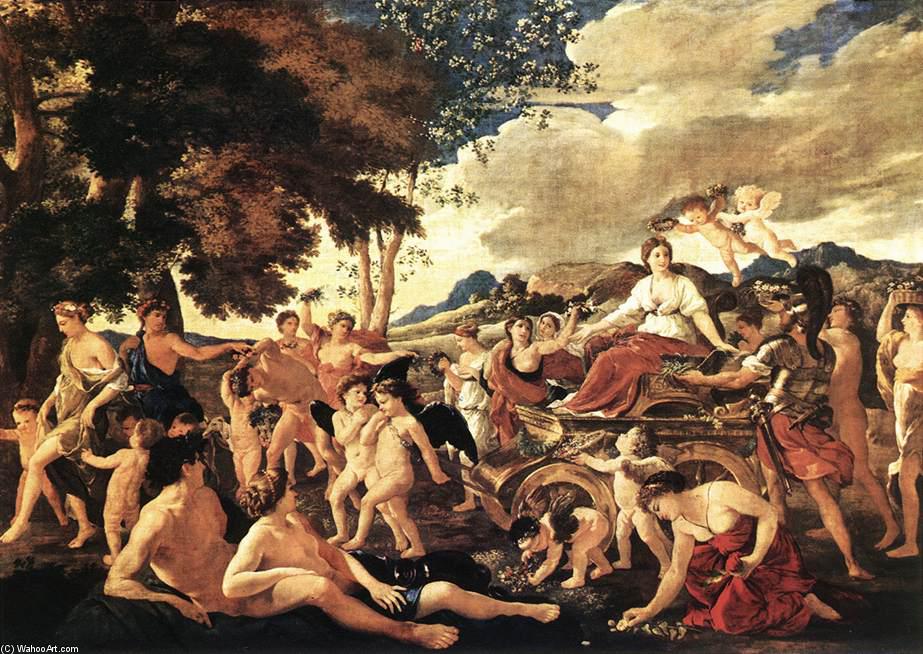 Wikioo.org - The Encyclopedia of Fine Arts - Painting, Artwork by Nicolas Poussin - The Triumph of Flora