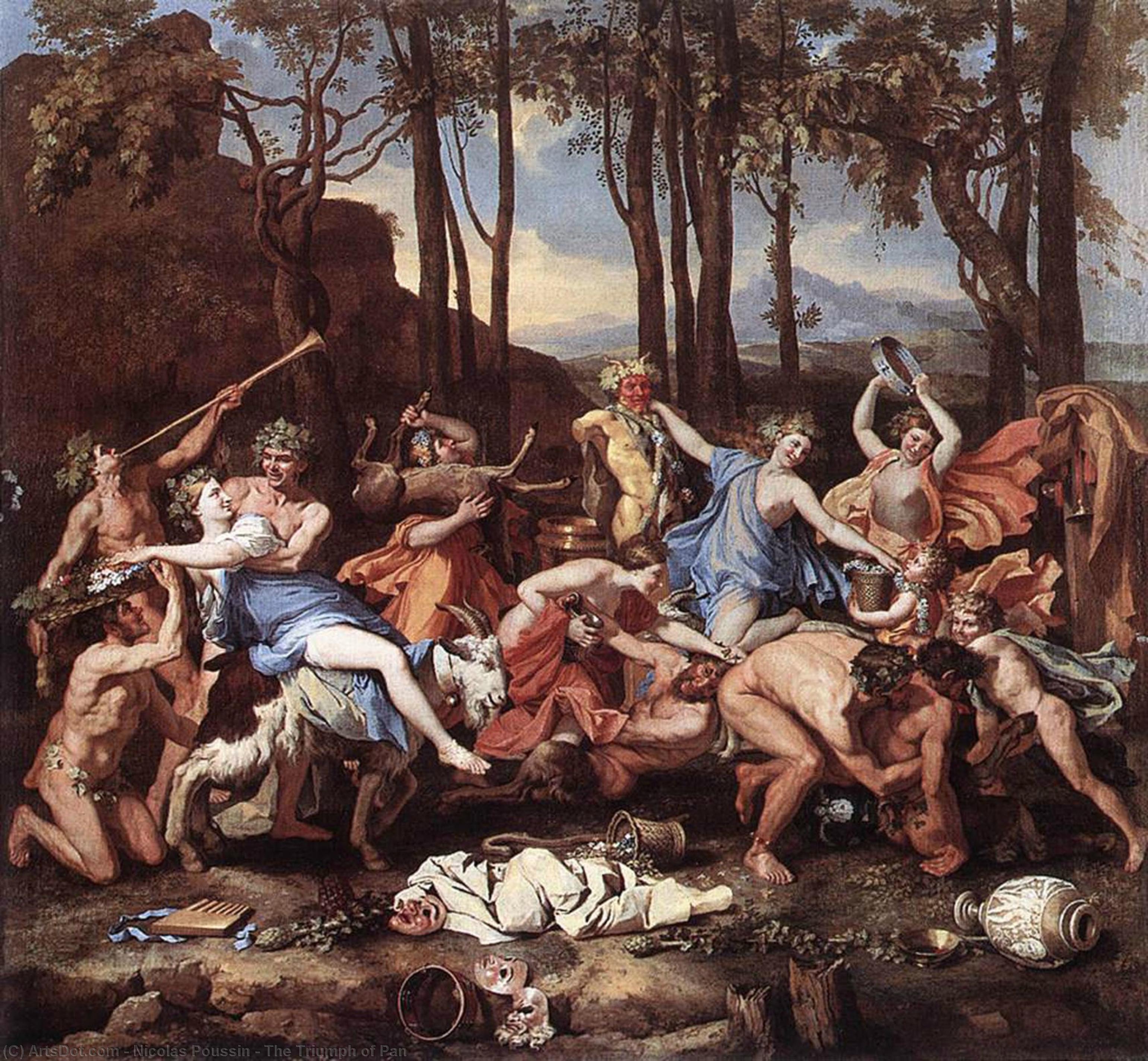 Wikioo.org - Die Enzyklopädie bildender Kunst - Malerei, Kunstwerk von Nicolas Poussin - Der Triumph von Pan