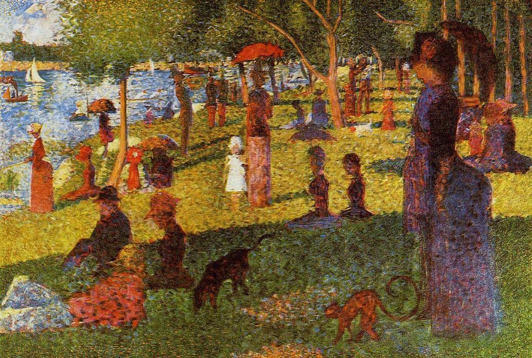 WikiOO.org - Enciclopedia of Fine Arts - Pictura, lucrări de artă Paul Signac - An Afternoon at La Grande Jatte