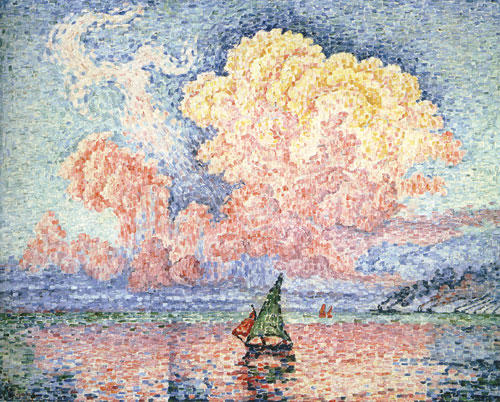 Wikioo.org - The Encyclopedia of Fine Arts - Painting, Artwork by Paul Signac - Antibes, the Pink Cloud