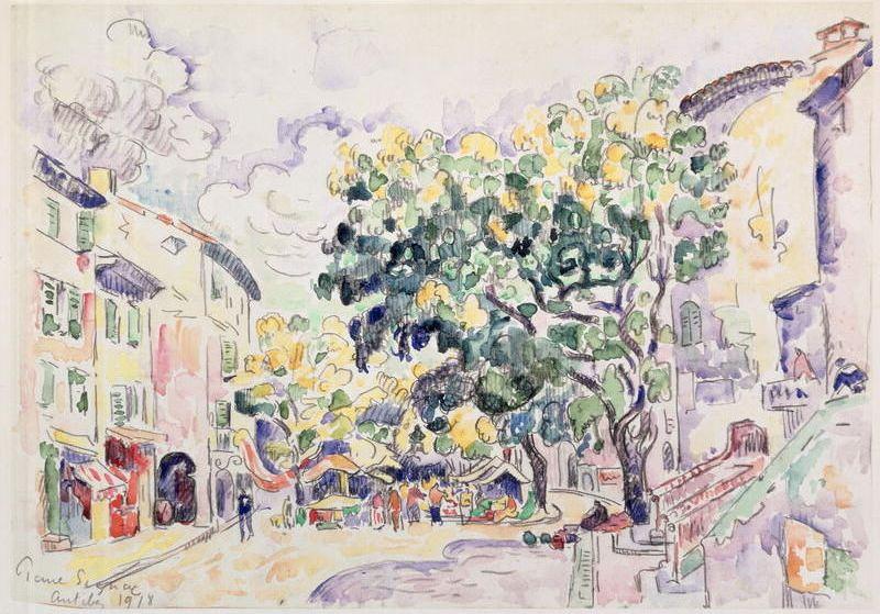Wikioo.org - The Encyclopedia of Fine Arts - Painting, Artwork by Paul Signac - Antibes1